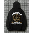 thumbnail image 1 of ADHD&D Roll for Concentration Hoodie - Long Sleeve,Relaxed Fit, Full Size, Fashionable Graphic Print, Perfect for Casual Outings and Daily Wear, 1 of 6