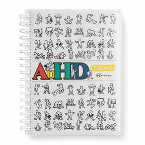 Refillable ADHD Planner Undated Weekly Planner for Adults, PVC Waterproof Cover, Rounded Corners, Productivity Journal with To-Do List, Habit Tracker, Budget & Goal Setting