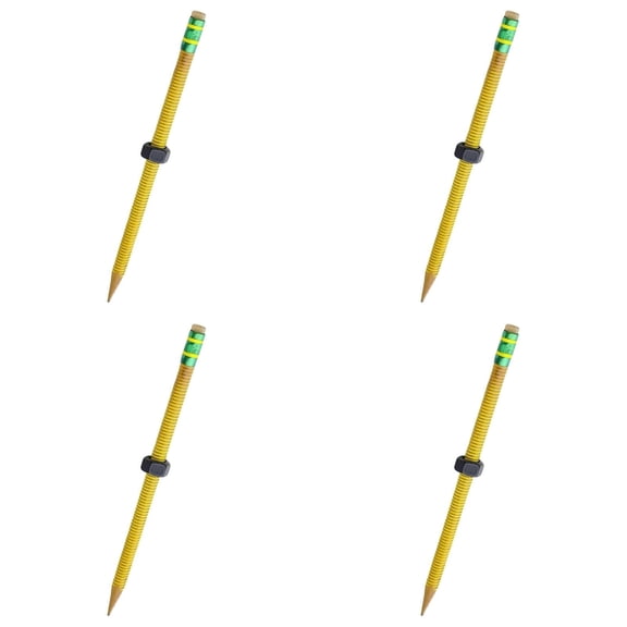 ADHD Pencil - Threaded Pencil for ADHD & Anxiety, Fidget Pencils, Silent Sensory Tool Stress Relief Rotating Pen Perfect for Office Home - Green, 4Pcs