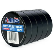 ADHES 7mil PVC Electrical Tape, 19mm x 20m, 5 Rolls, Heavy Duty Insulation Tape for Wiring, Electrical Repairs, and DIY Projects