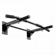 Heavy Duty Wall Mounted Pull Up Bar Chin Up Bar Home Gym Equipment with Suspension Anchors Black