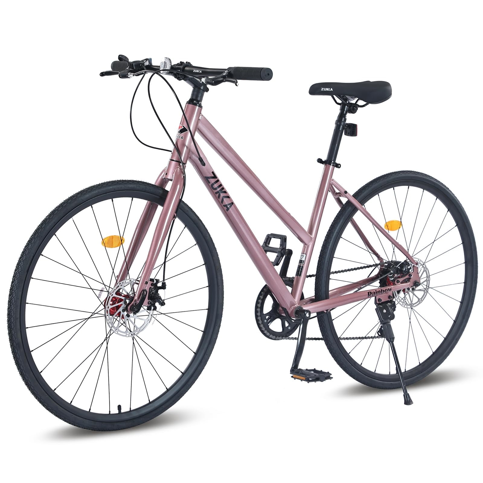 ADHINO MG 700C Road Bike 7 Speed Shimano Driven 700C Dual Disc Brake Hybrid Bicycle for Adults Walmart