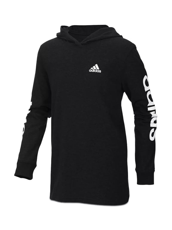 Little Boys Logo-Print Cotton Hoodie Black Size 4