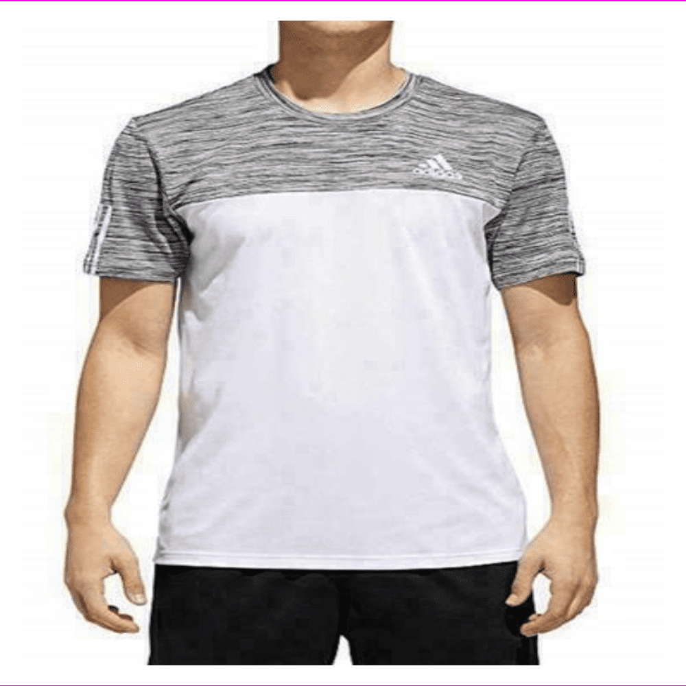 ADIDAS Men's ACTIVE Tee shirt XXL/White/ Black/Colhtr - Walmart.com