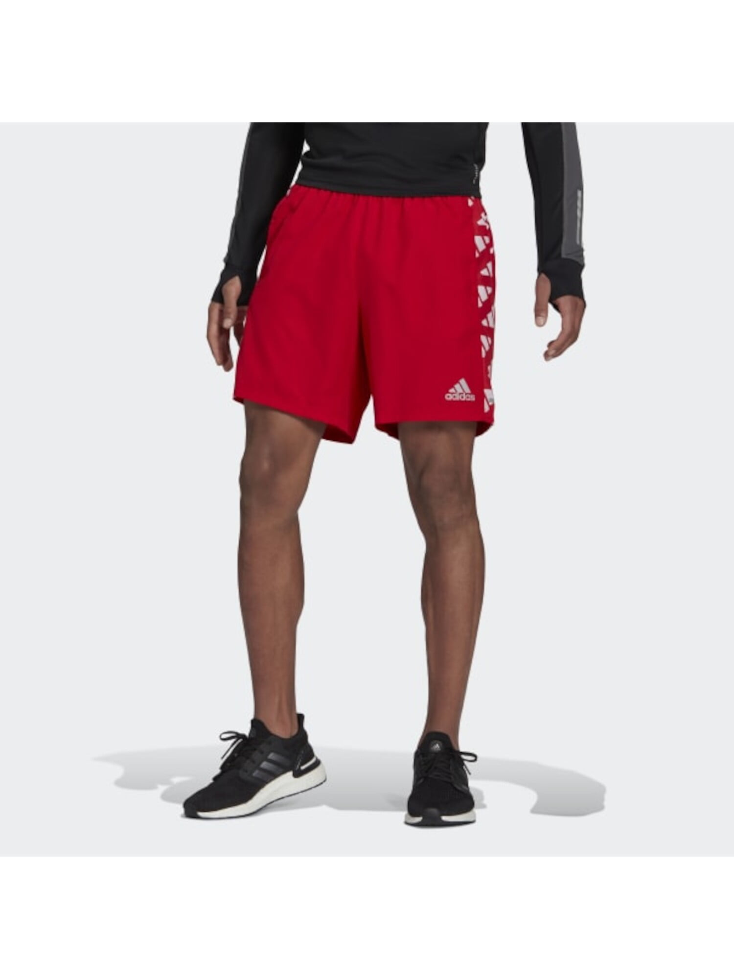 Adidas Cherry Red Track Shorts (M) main image 0