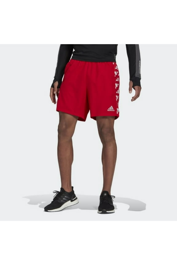 Mens Aeroready Red Drawstring, Regular Fit Shorts XL