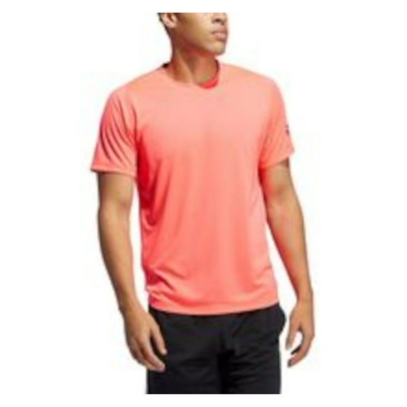 ADIDAS Mens Freelift Pink Short Sleeve Moisture Wicking T-Shirt 2XL