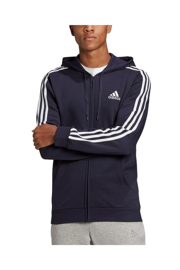 Mens Navy Logo Graphic Long Sleeve Full Zip Cotton Blend Sweater S