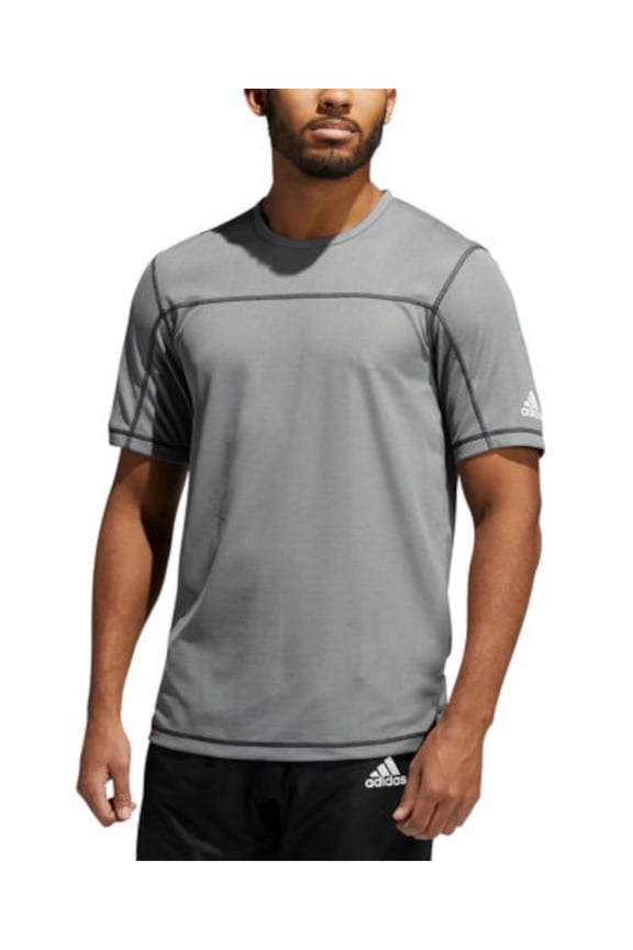 Mens Primeblue Run For The Oceans Gray Patterned Moisture Wicking T-Shirt S