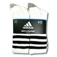 thumbnail image 1 of ADIDAS SOCKS MEN'S - CREW CUT 253 - WHITE - LARGE (6-12) - PACK 6, 1 of 5