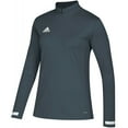 thumbnail image 1 of ADIDAS WOMEN'S TEAM 19 LONG SLEEVE 1/4 ZIP 19S, 1 of 3