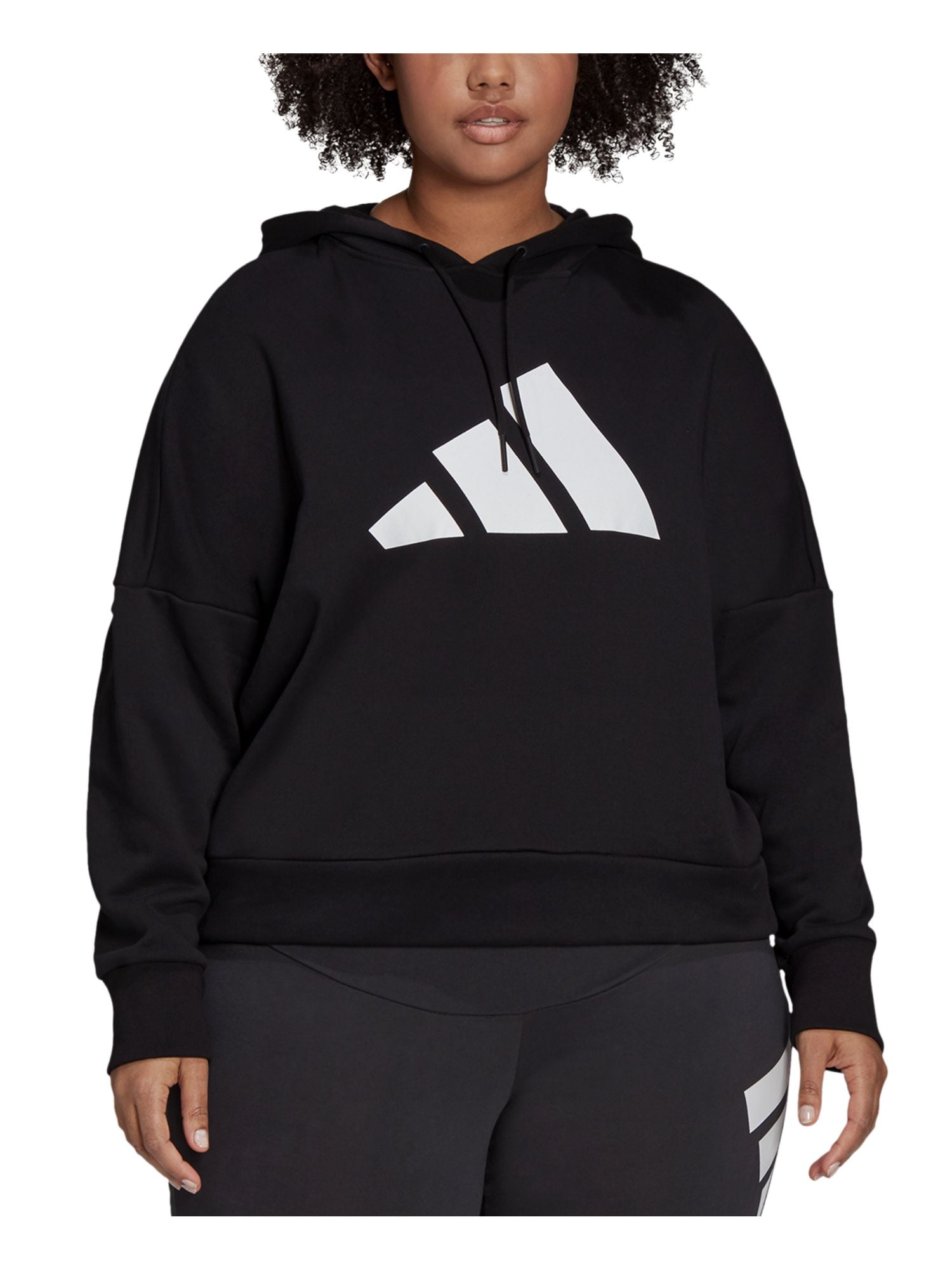 Ladies black cheap adidas hoodie
