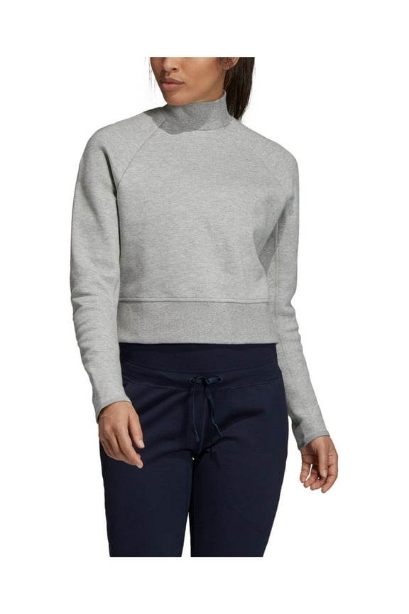 Womens Gray Long Sleeve Turtle Neck Top Size: XS