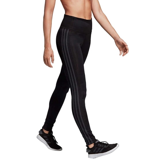 ADIDAS ladie's Fitted fit 3 Stripe Athletic Tights M/Black/C