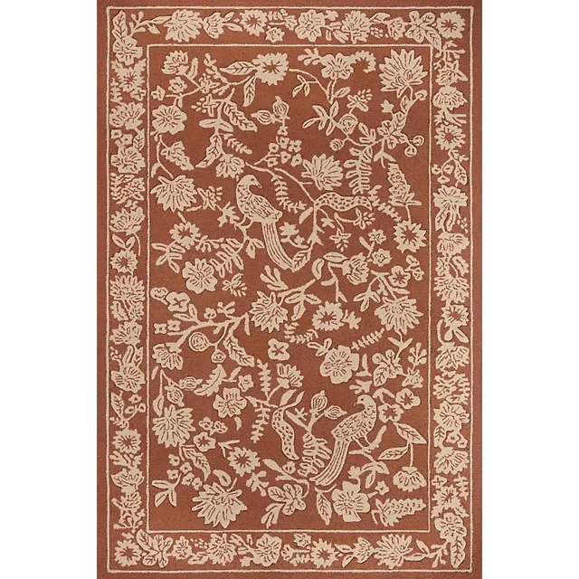ADIL RUGS Hand-Tufted Aviary Area Rugs For Living Room, Dining Room And Bedroom (CEDAR)