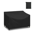 thumbnail image 1 of Adiqo Outdoor Sofa Cover, Waterproof Outdoor Loveseat Cover, Patio Bench Cover for 2-Seater for Patio Furnitures, 54"W x 37"D x 35"H, Black, 1 of 7