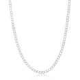 thumbnail image 1 of ADIRFINE 925 Solid Sterling Silver 3.5mm Curb Cuban Link Chain, 1 of 6