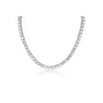 thumbnail image 1 of ADIRFINE 925 Sterling Silver 6MM Cubic Zirconia Choker Tennis Necklace, 1 of 2