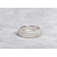 thumbnail image 1 of ADIRFINE 925 Sterling Silver Round Brilliant Cut Cubic Zirconia Eternity Band, 1 of 2