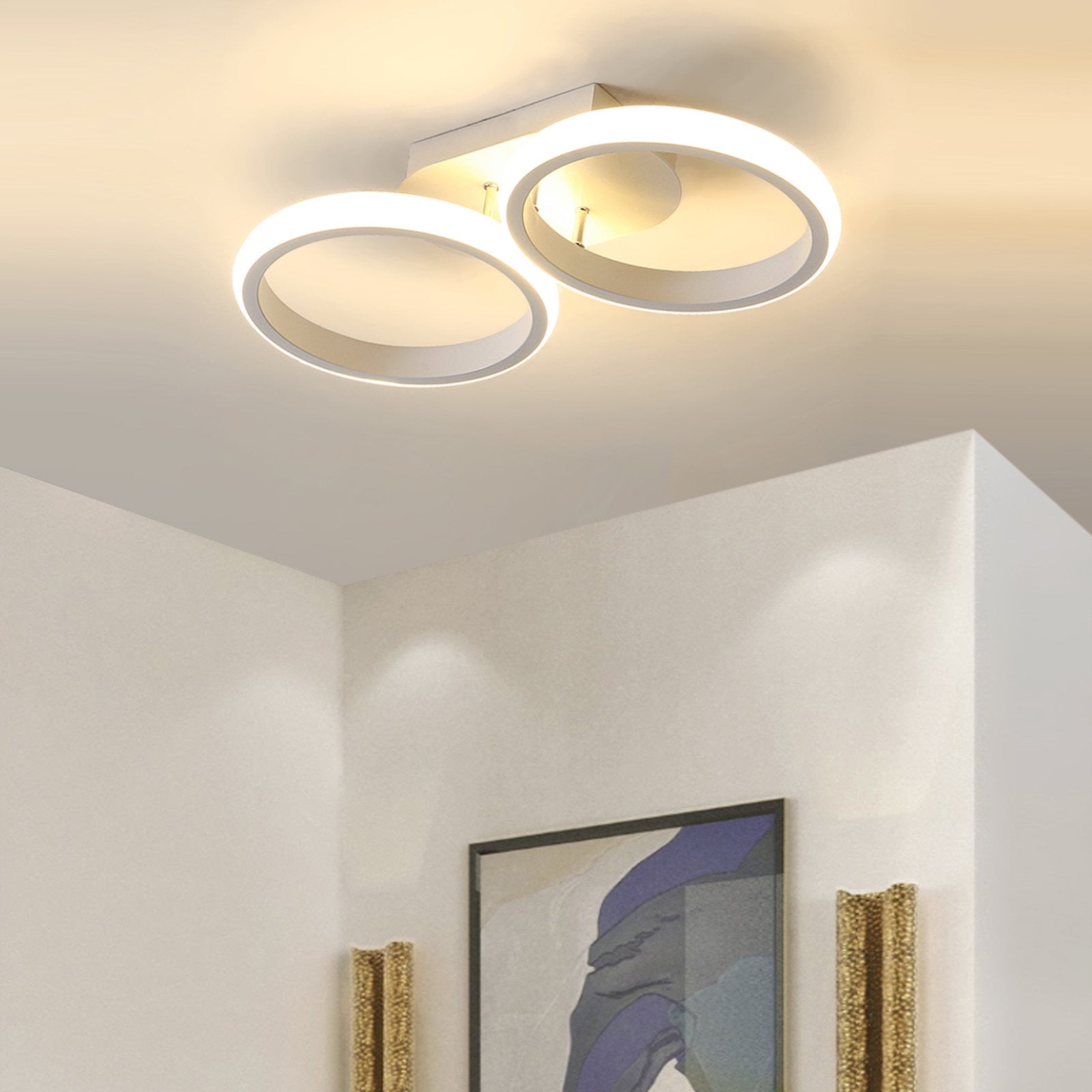 ADISUN Flush Mount Ceiling Light Fixture Modern LED Ceiling Lights ...