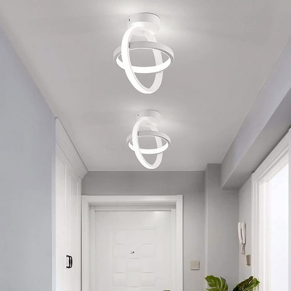 ADISUN Flush Mount Ceiling Lights Led Ceiling Light Fixtures, Circle Creative Modern Design LED Ceiling Lamp, Cool White