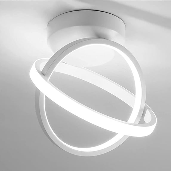ADISUN Flush Mount Light Round Modern Hallway Ceiling Lamp, Led Ceiling Light Fixture White(Cool White Light,6000K)