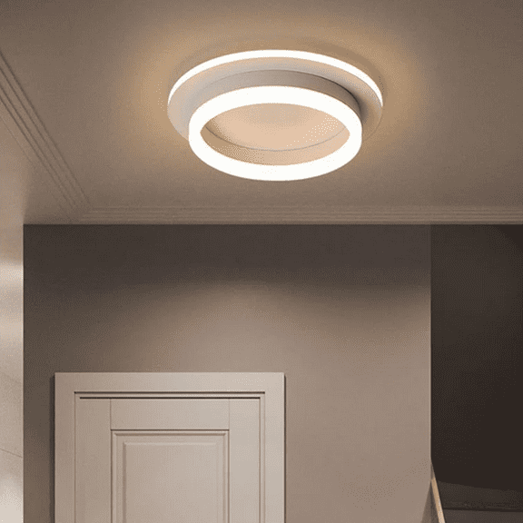 ADISUN Led Ceiling Light Flush Mount Modern Warm Light Round Lamp Lighting Fixture for Bedroom Living Room Kitchen, White