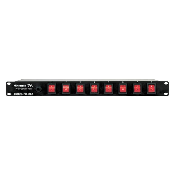 ADJ American DJ PC-100A 19 Inch Rack Light Power Distribution Center with On-Off