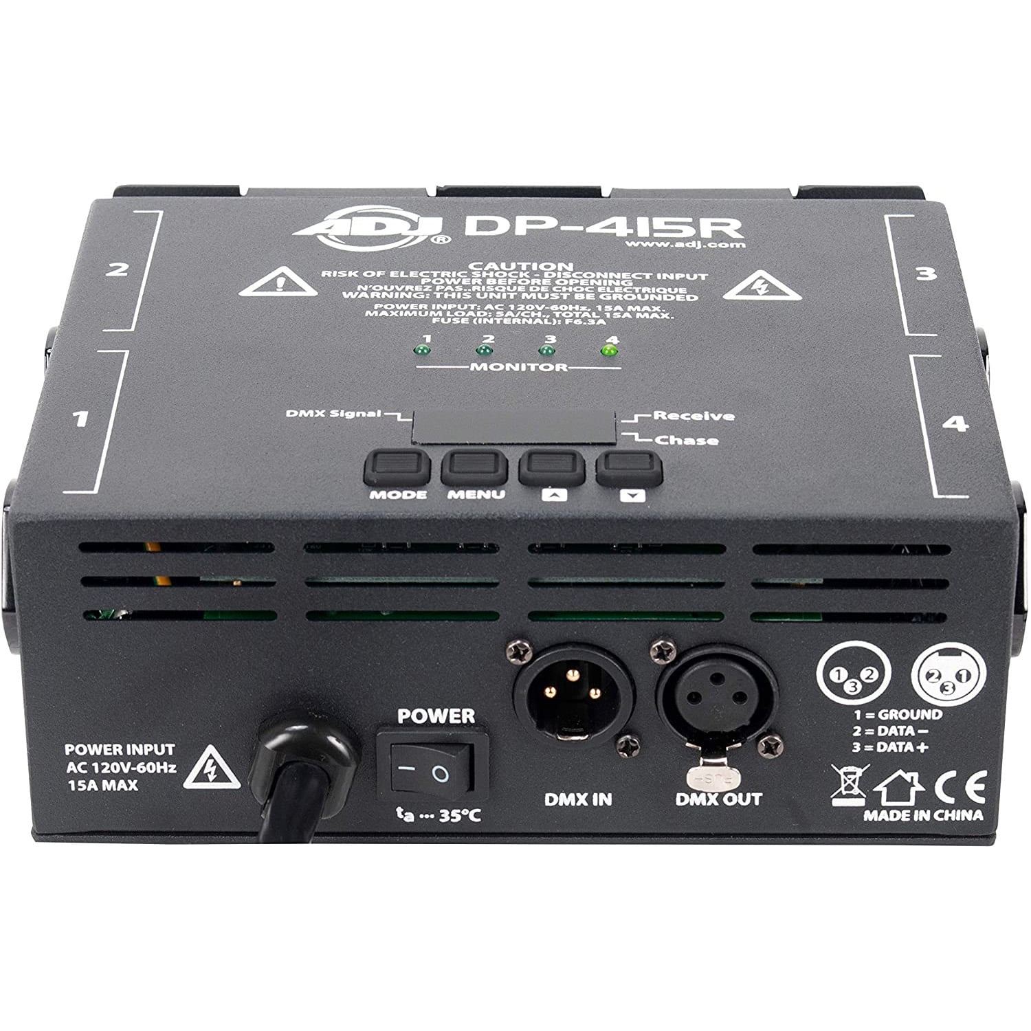 ADJ DP-415R Innovative Portable 4 Channel Stage Lighting DMX