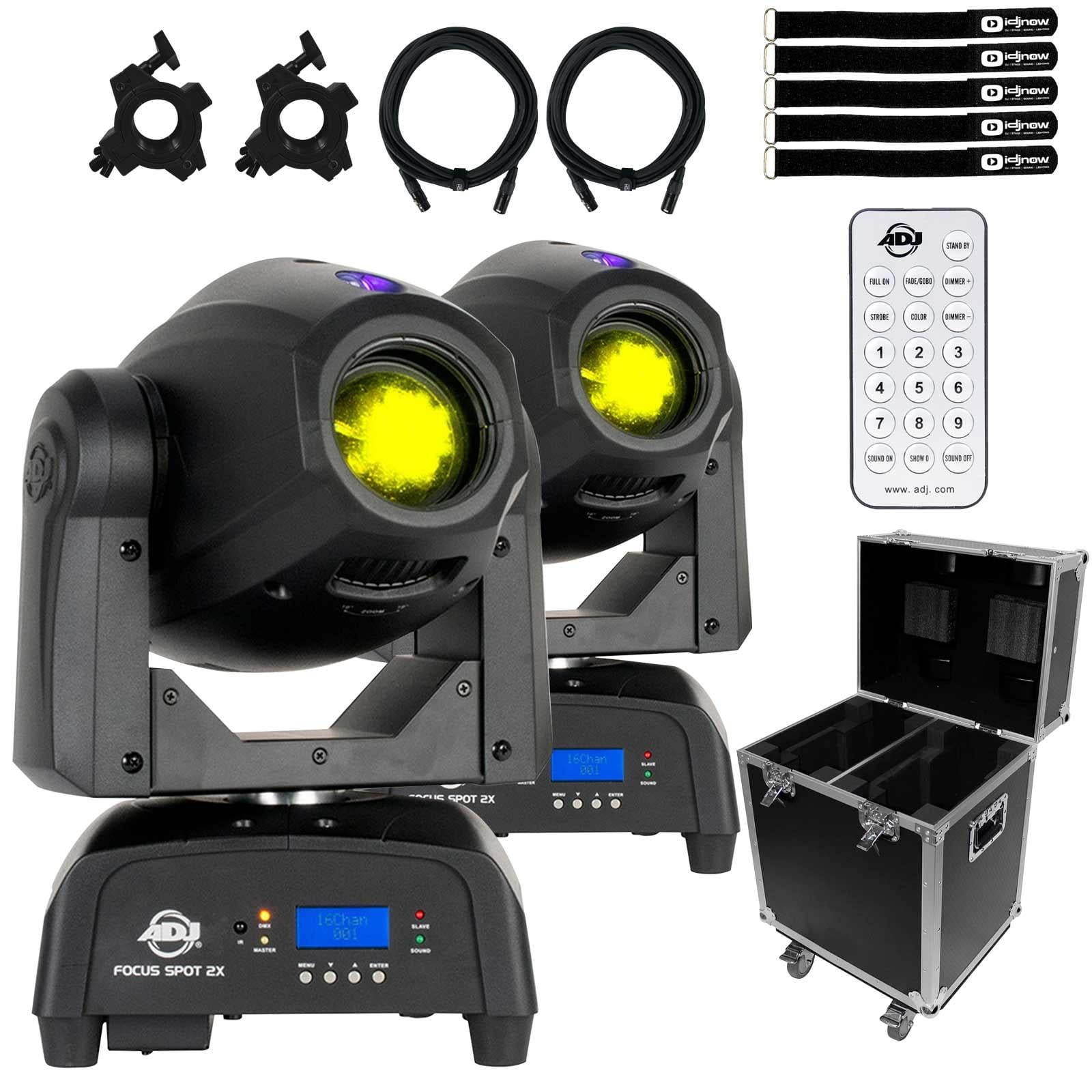 Testa Mobile American DJ ADJ FOCUS SPOT 2X - 100W LED Bianco Freddo, DMX - Usata Ma Perfetta
