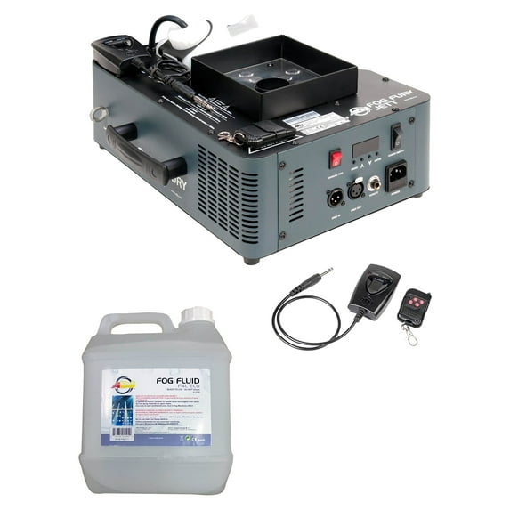 ADJ Fog Fury Jett Fog Machine w/Lights, Remote Control & 4 Liter Fog Fluid