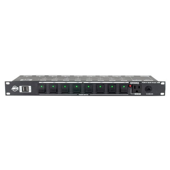 ADJ POW-R BAR RACK USB 10-Outlets PDU