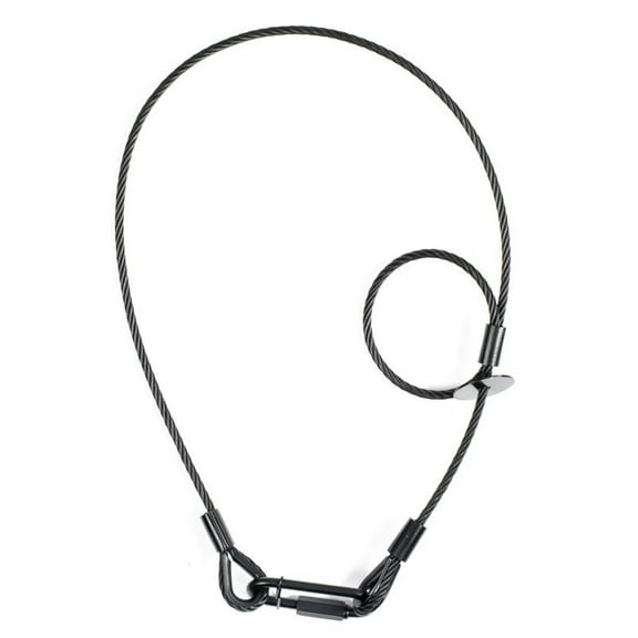 ADJ SC5014 31.5 in., 800 mm Black Safety Cable - 45 Kg