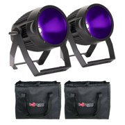 ADJ UV PAR 100IP 100W C.O.B. IP65-Rated Ultraviolet LED Fixture 2-Pack with Bags Package