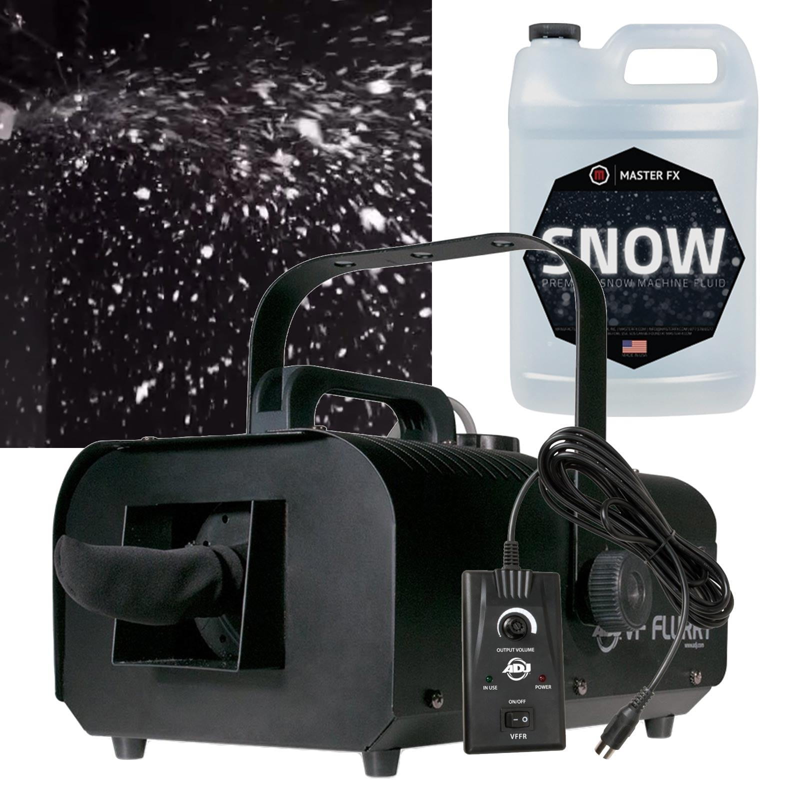 ADJ VF Flurry Snow Machine & 1 Gallon of Snow Machine Fluid Package