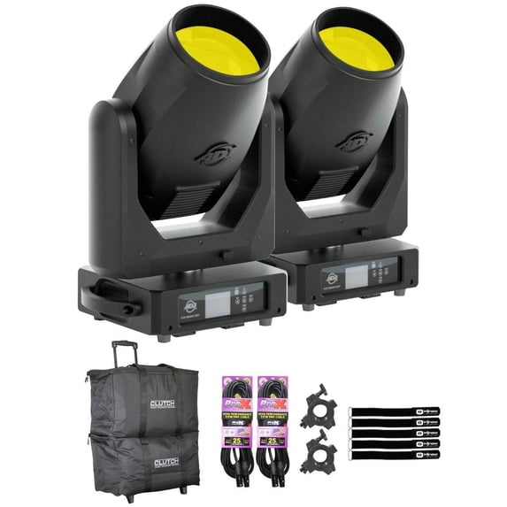 ADJ VIZI BEAM CMY High-Performance Moving Head Beam 2-Pack with Bags Package