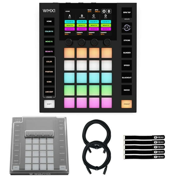 ADJ WMX1 MK2 Standalone DMX Lighting Control System with Cover Package
