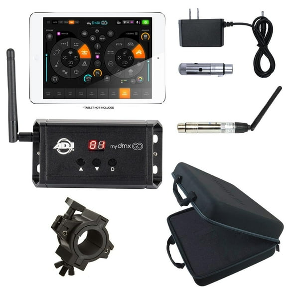 ADJ myDMX Go Lighting App with Blizzard Lighting wiCICLE XMIT DMX Transmitter & Skywire Wireless Receiver Package