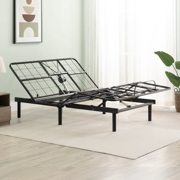 Zinus Lena Adjustable Full Bed Frame, Independent Head and Foot Inclines, Wireless Remote