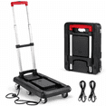 thumbnail image 1 of Folding Hand Truck with Telescoping Handle, 300 lb Capacity Adjustable Dolly, Heavy-Duty Portable Utility Cart for Moving Boxes, Luggage and Equipment, 1 of 12