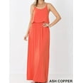 thumbnail image 1 of ADJUSTABLE STRAP TOP TWO LAYER MAXI DRESS 2 COLORS, 1 of 10