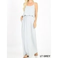 thumbnail image 1 of ADJUSTABLE STRAP TOP TWO LAYER MAXI DRESS 2 COLORS, 1 of 10