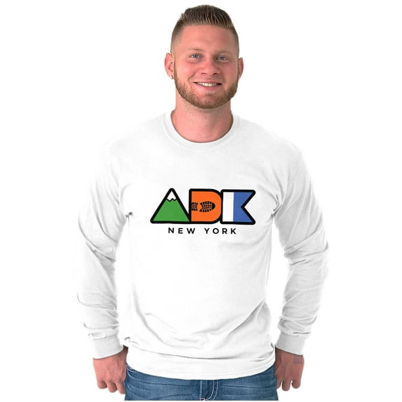 ADK Adirondack New York Hiking Long Sleeve TShirt Men Women Brisco Brands S