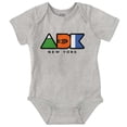 thumbnail image 1 of ADK Adirondack New York Hiking Romper Boys or Girls Infant Baby Brisco Brands NB, 1 of 6