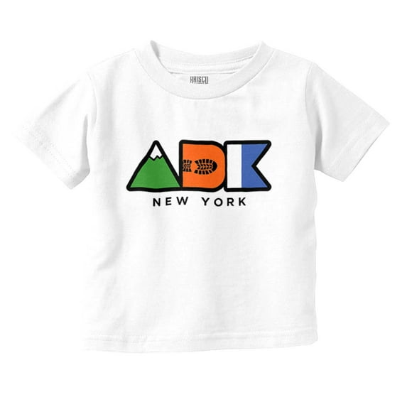 ADK Adirondack New York Hiking Toddler Boy Girl T Shirt Infant Toddler Brisco Brands 5T