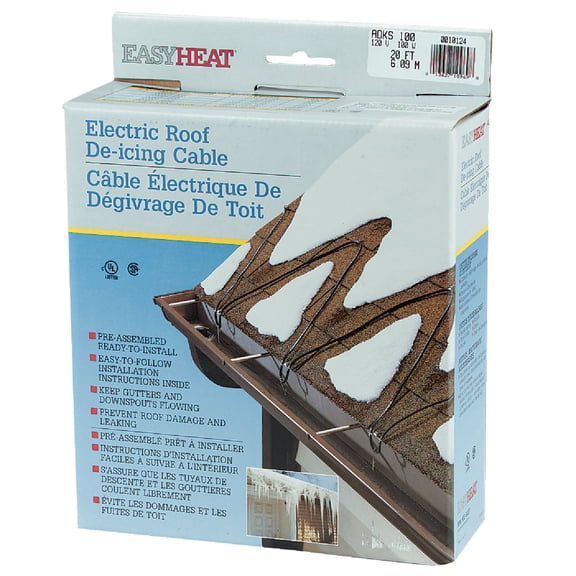 EasyHeat Easy Heat ADKS-100 20-Foot Roof Snow De-Icing Kit. Pack of 4  Residential Use, Standard Application