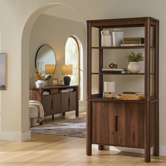 Better Homes & Gardens Adlin Bookcase, Walnut Finish