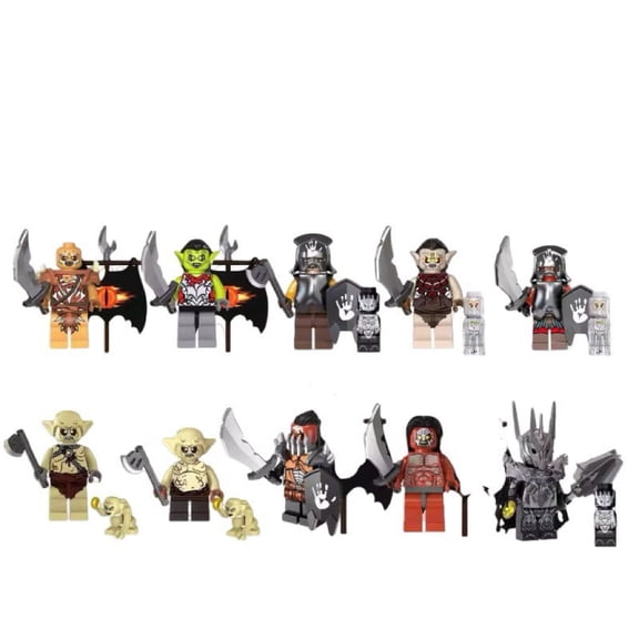 ADLOBA 10PCS Minifigures Lord Movies Building Blocks, Creative Puzzle Toys for Children Christmas Gift Birthday Present