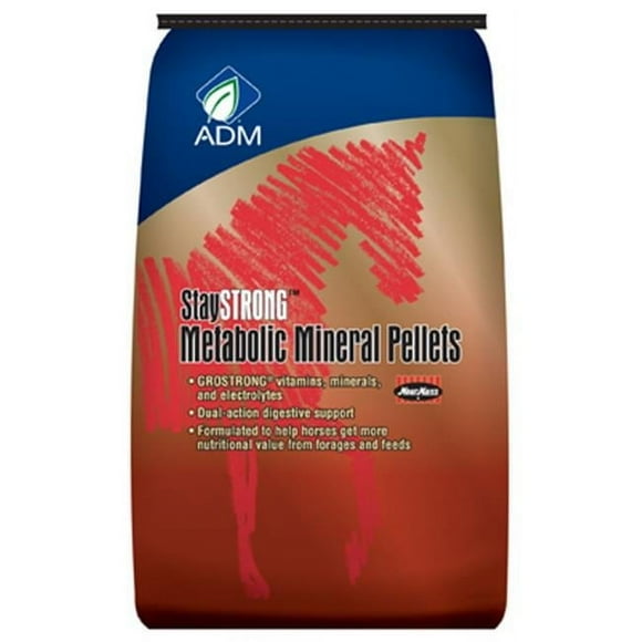 ADM 80935AAA25 GROSTRONG Equine Metabolic Pellets, 40 Lbs. - Quantity 1