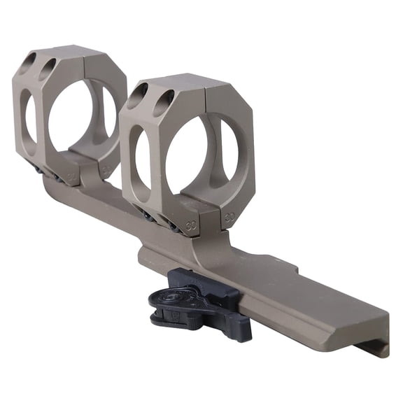 ADM AD-SCOUT-X 30mm Single QD Lever Scope Mount, 3" Offset, FDE, Precision Machined, Hard Coat Anodized, Made in USA (AD-SCOUT-X-30-FDE-TL)